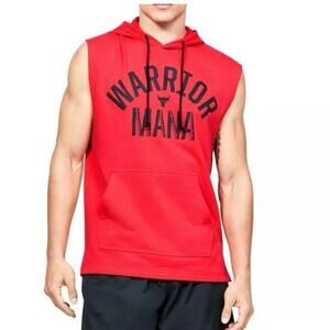 Under‎ Armour Men’s Project Rock Terry Sleeveless Hoodie Men’s Size Medium